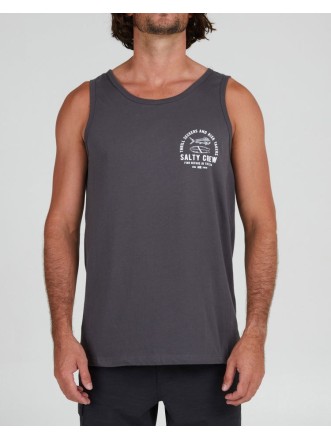 Lateral Line Tank Singlet Charcoal